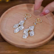 Pop Leaf Tassel Earrings
