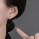 Square Wrap Moissanite Hoop Earrings | S925 Sterling Silver