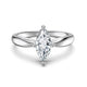 Marquise-Cut Moissanite Solitaire Ring — 2CT | S925 Sterling Silver