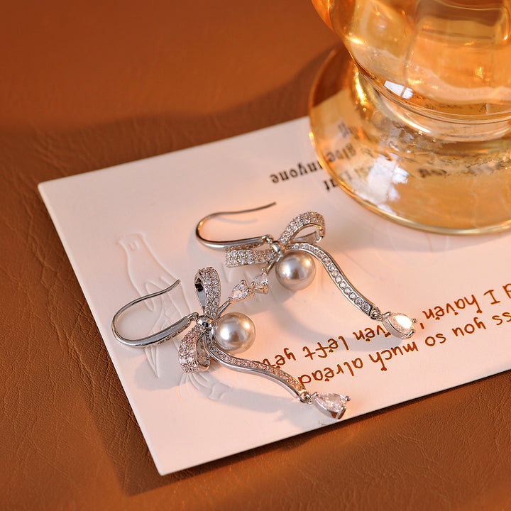 Celeste Pearl Ribbon Jewelry Set