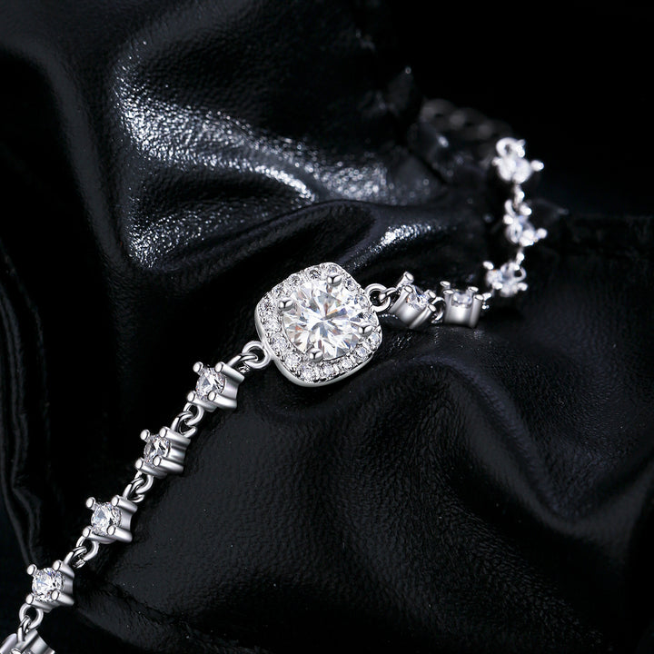 Cushion Moissanite Bracelet
