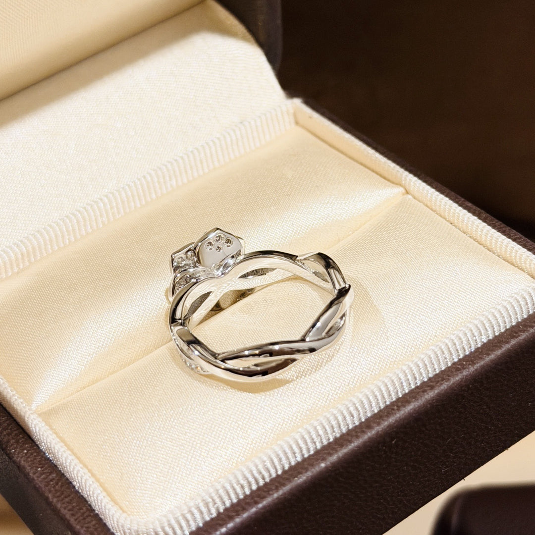 Rose Moissanite Ring