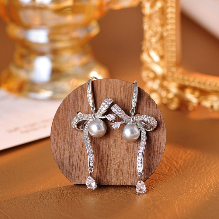 Celeste Pearl Ribbon Jewelry Set