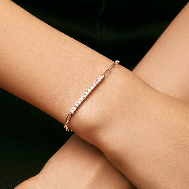 Luminous Line Moissanite Bracelet