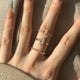 Open-Ended Moissanite Cuff Ring — Triple Stone | S925 Sterling Silver