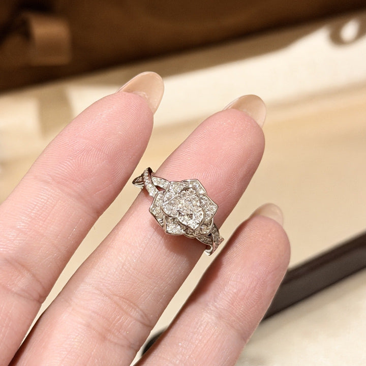 Rose Moissanite Ring