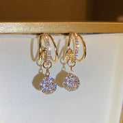 Triple Cutout Zircon Earrings