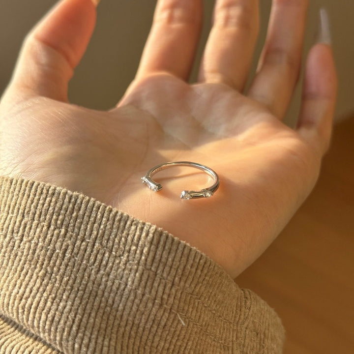 Open-Ended Moissanite Cuff Ring