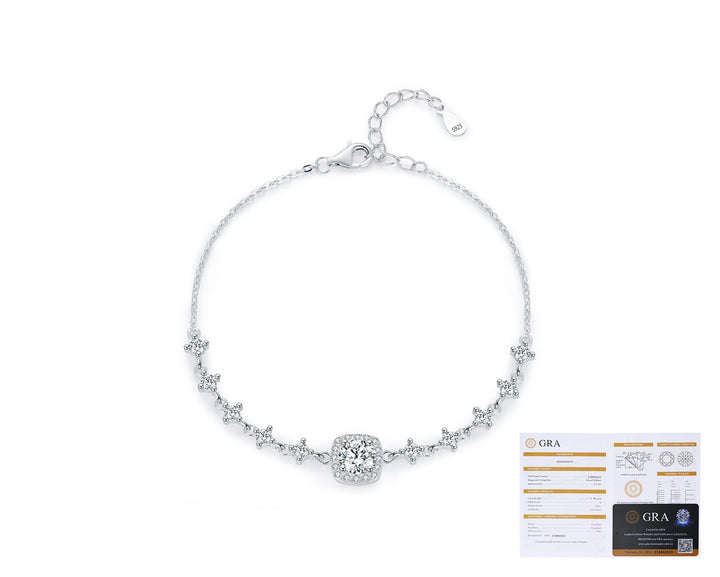Cushion Moissanite Bracelet