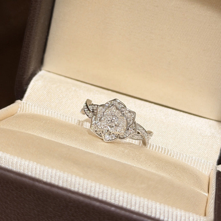 Rose Moissanite Ring