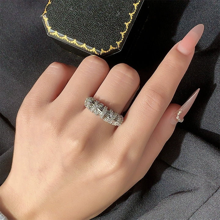 Twisted Zirconia Wrap Ring