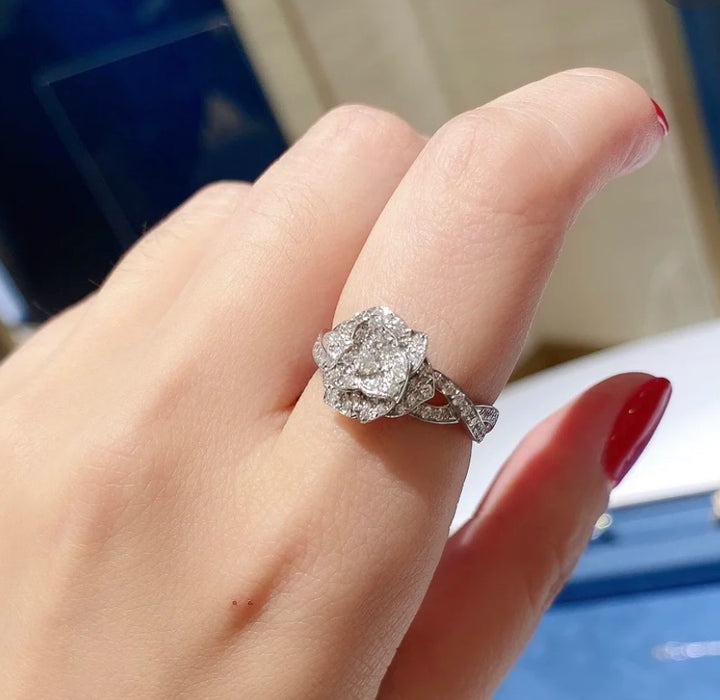 Rose Moissanite Ring