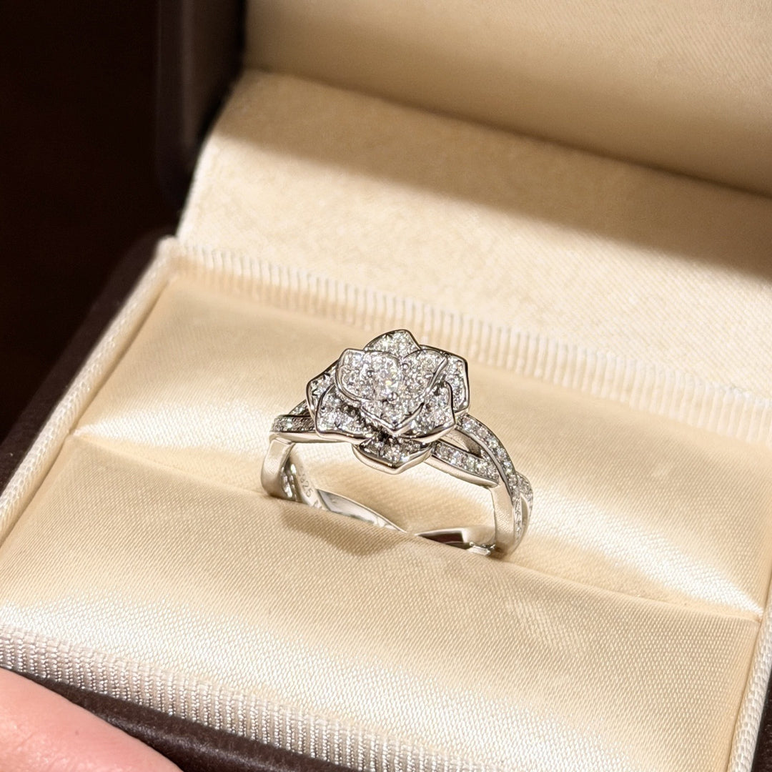 Rose Moissanite Ring