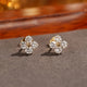 Flower Zircon Stud Earrings — Minimal Sparkle | S925 Sterling Silver