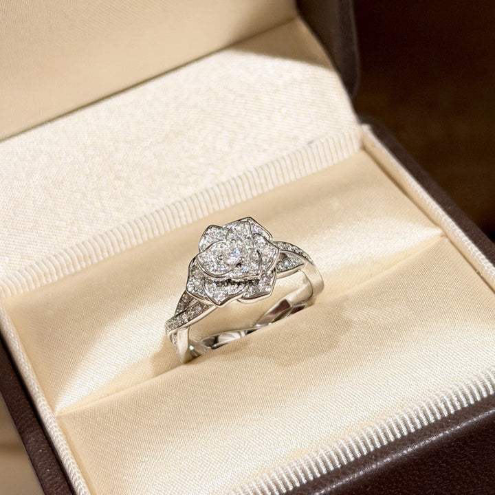 Rose Moissanite Ring