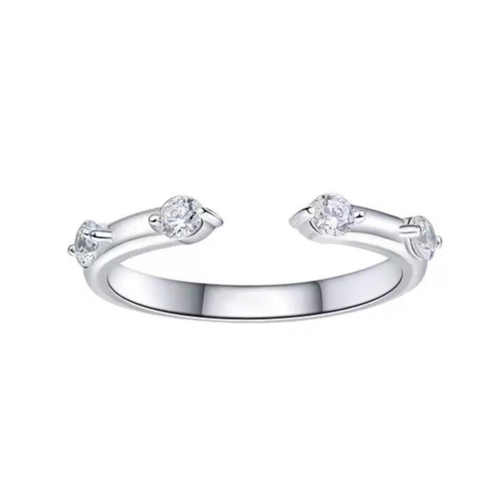 Open-Ended Moissanite Cuff Ring