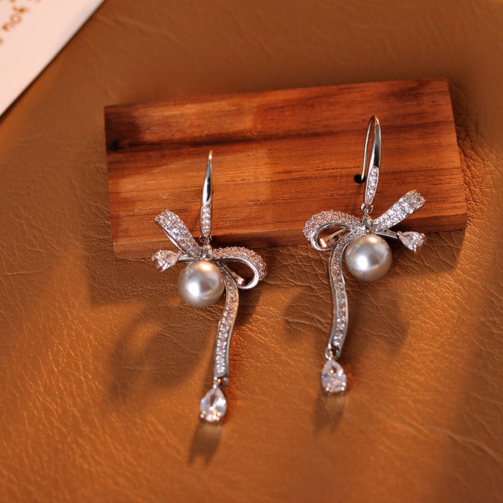 Celeste Pearl Ribbon Jewelry Set