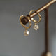 Classic Zircon Drop Hoop Earrings