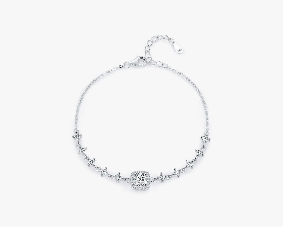 Cushion Moissanite Bracelet
