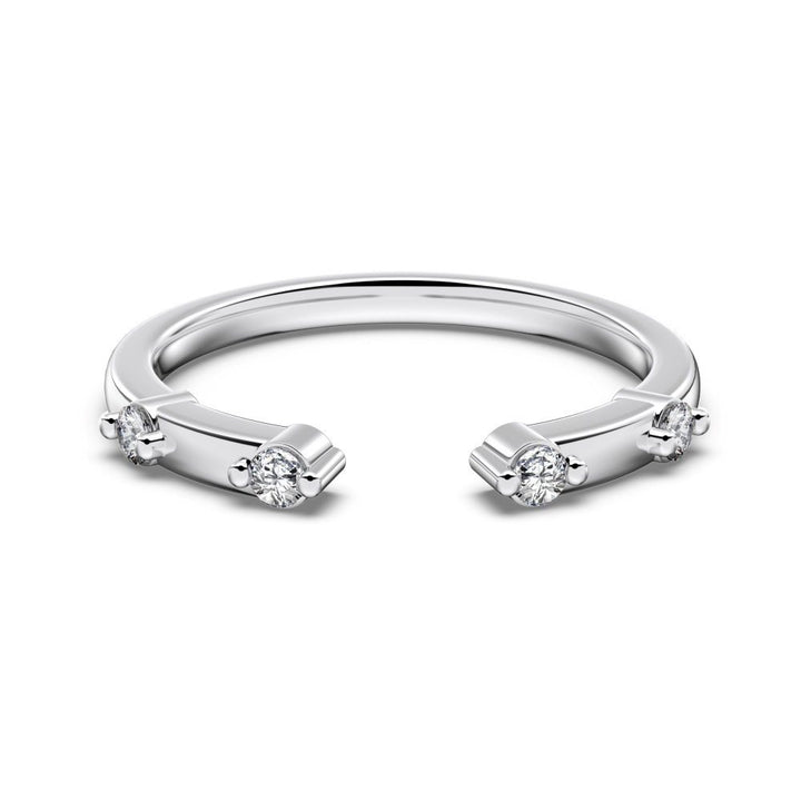 Open-Ended Moissanite Cuff Ring