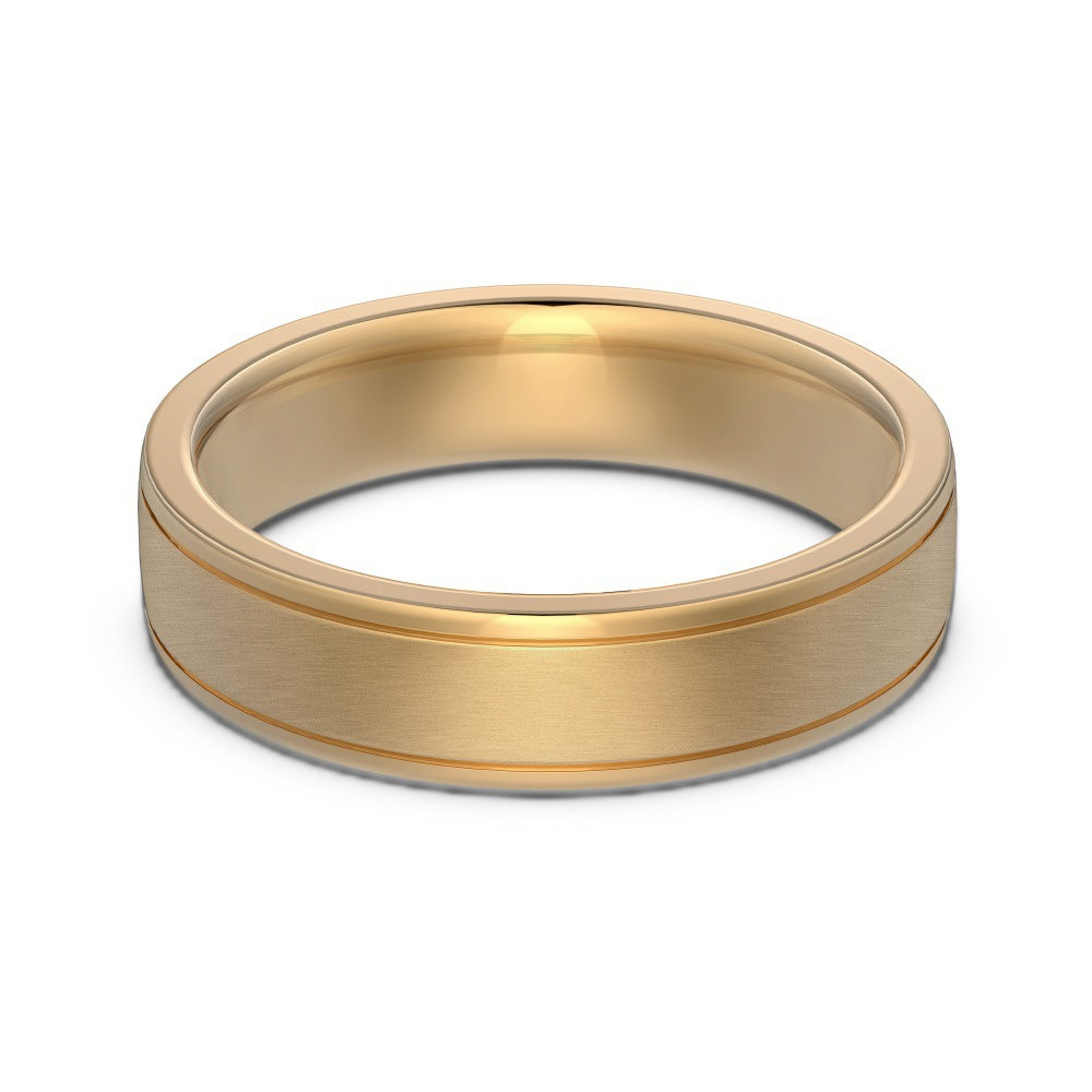 Classic Couple Wedding Band Set