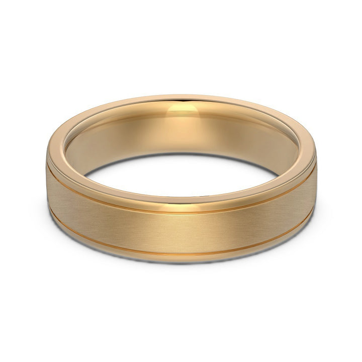 Classic Couple Wedding Band Set