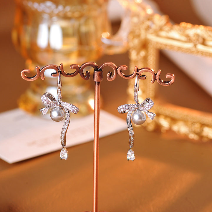 Celeste Pearl Ribbon Jewelry Set