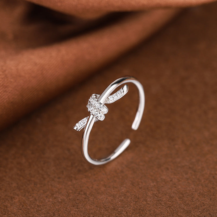 S925 Sterling Silver Knot Ring