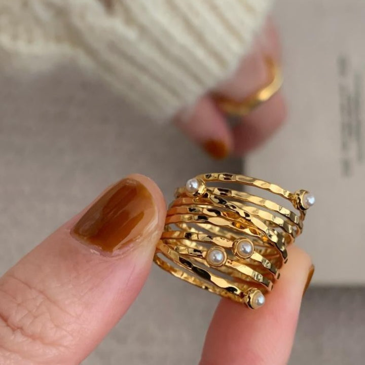 Multi-Layered Gold Ring