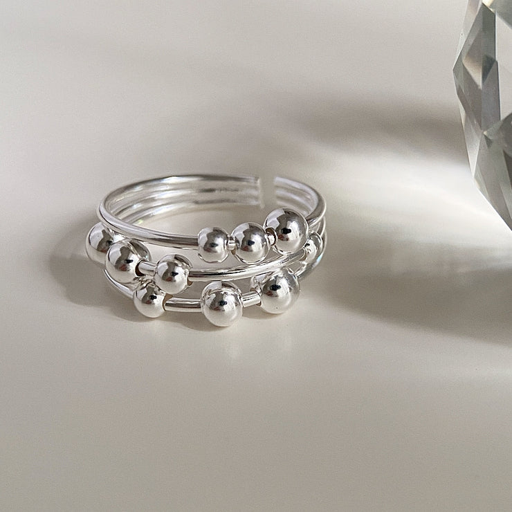 Designer Multi-Layer Line Bead Ring