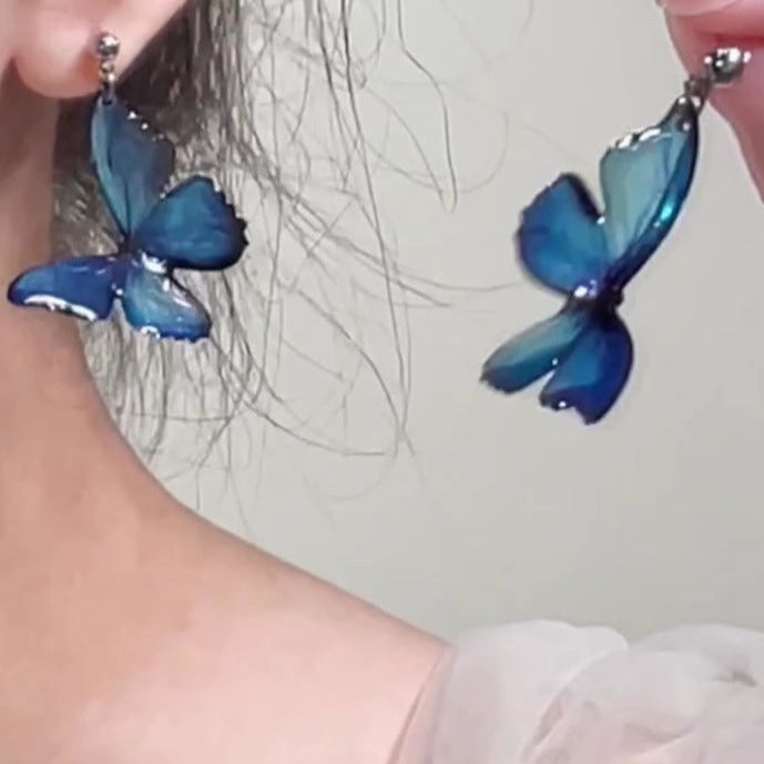 Dreamy Blue Butterfly Earrings