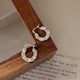 Sterling Silver Ruffle Earrings