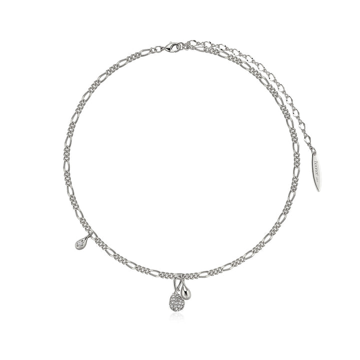 Crystal Drop Chain Necklace