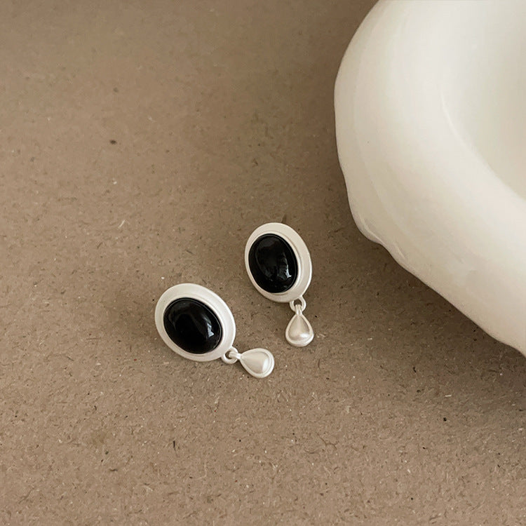 Vintage Onyx Earrings