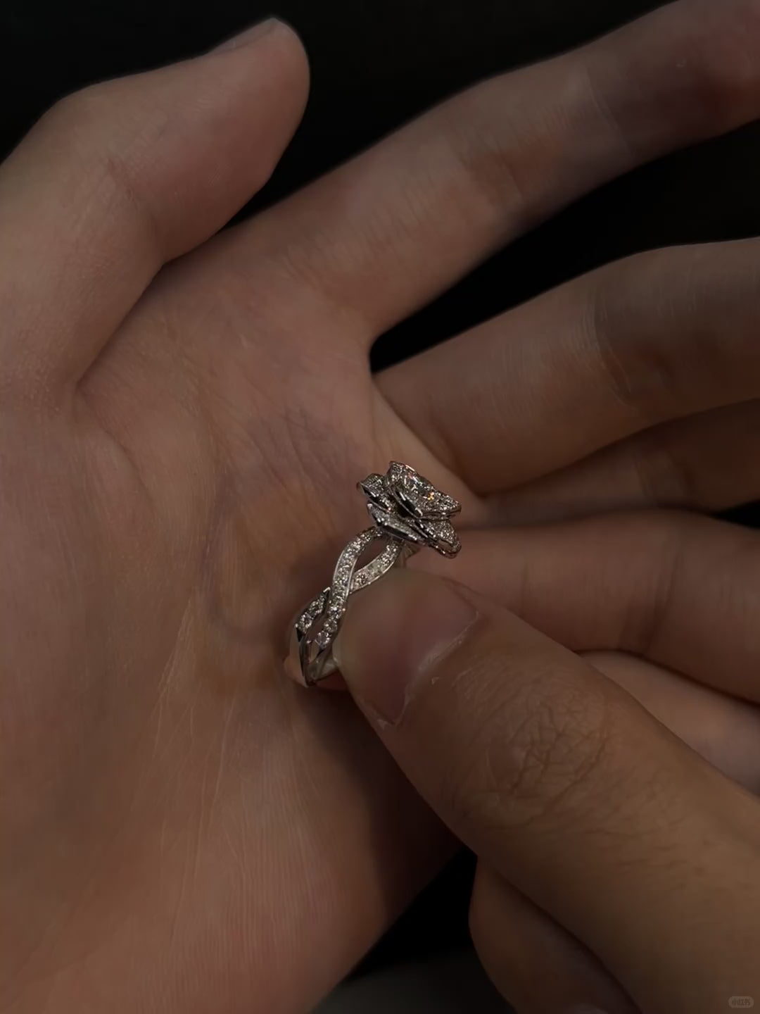 Rose Moissanite Ring
