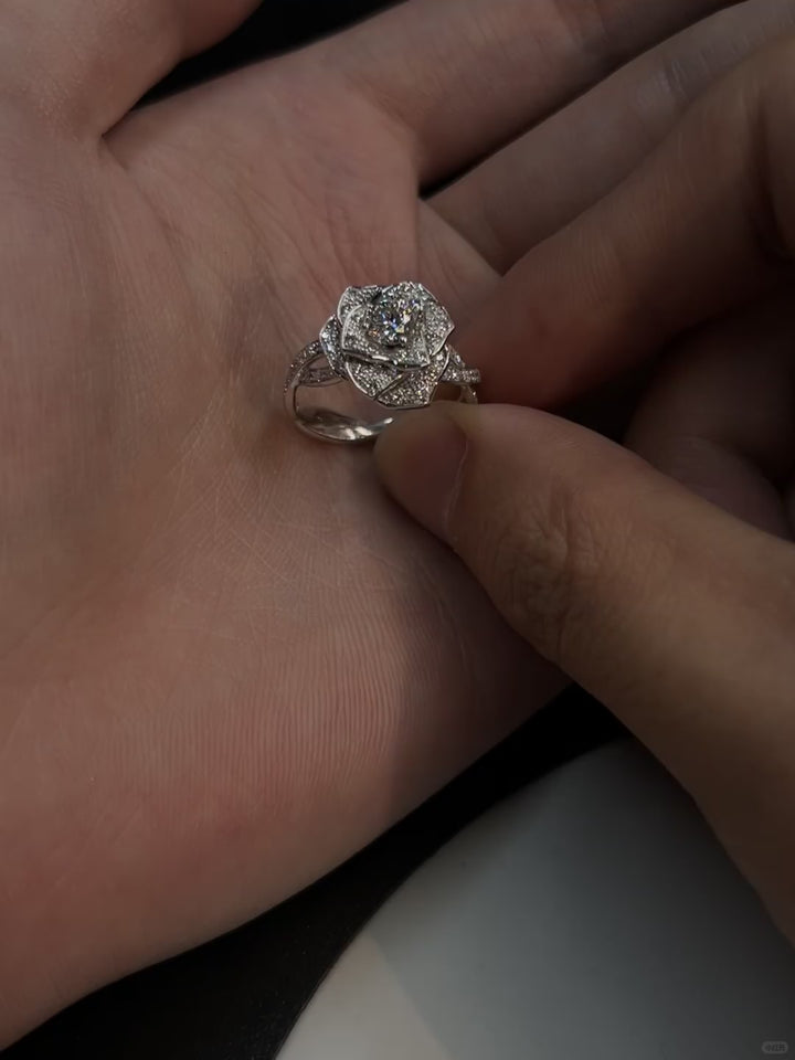 Rose Moissanite Ring
