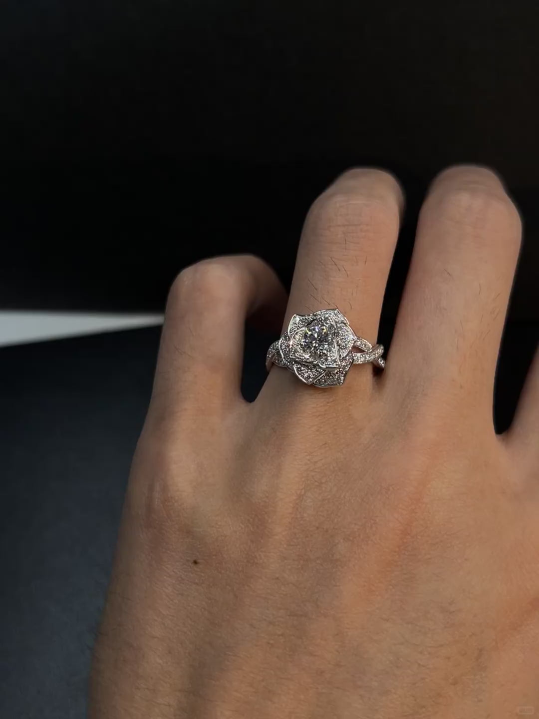 Rose Moissanite Ring