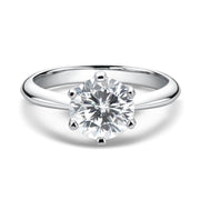 Classic Heritage Six Prong Moissanite Ring