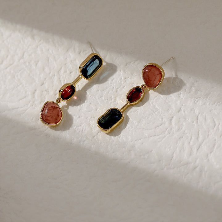 Colorful Asymmetrical Earrings