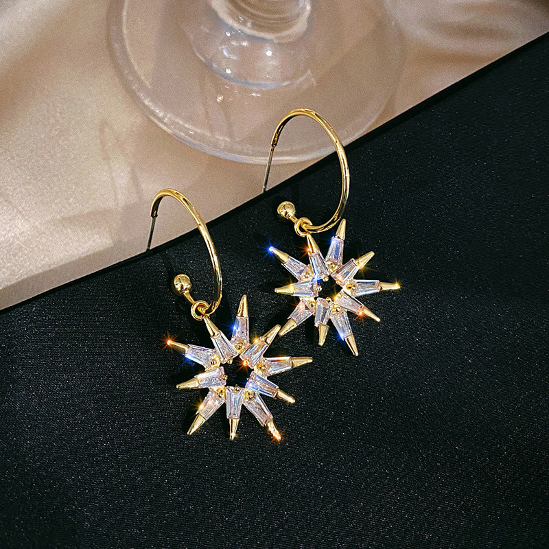 'Make A Wish' Crystal Star Earrings