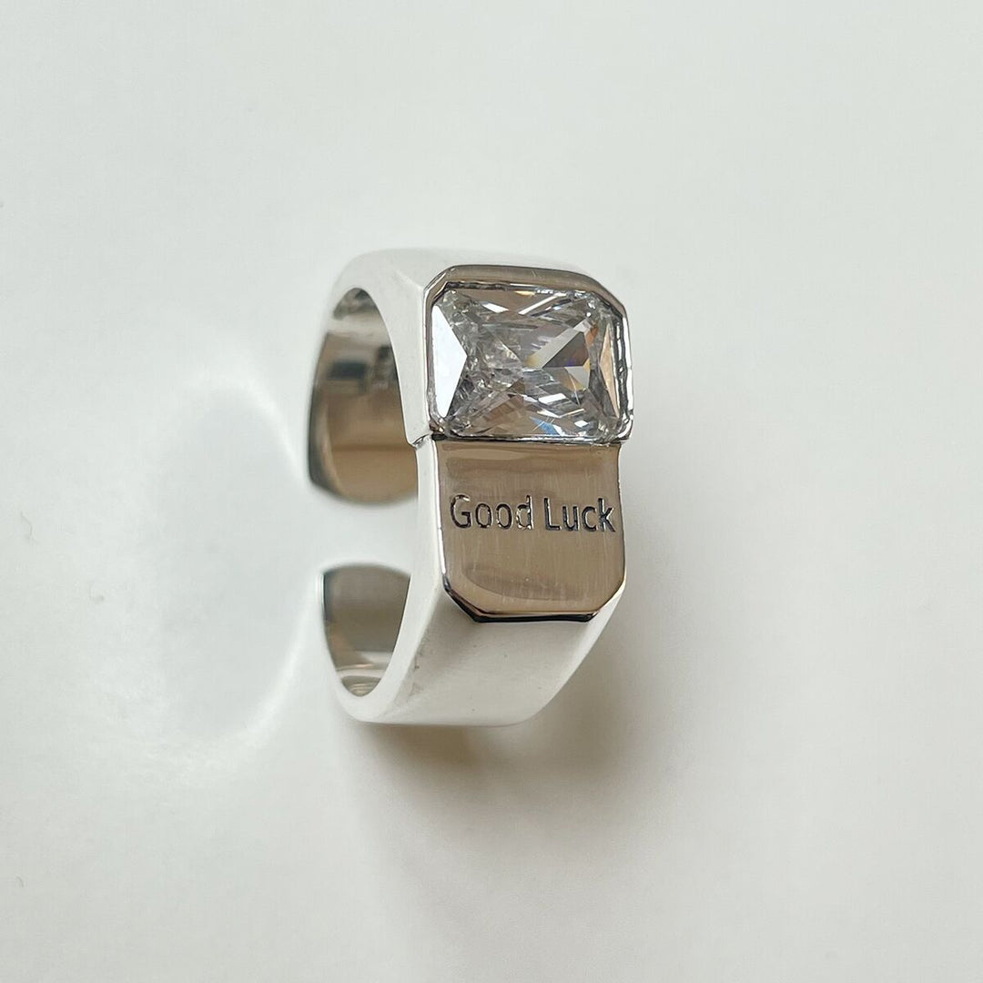 Good Luck Zircon Open Ring