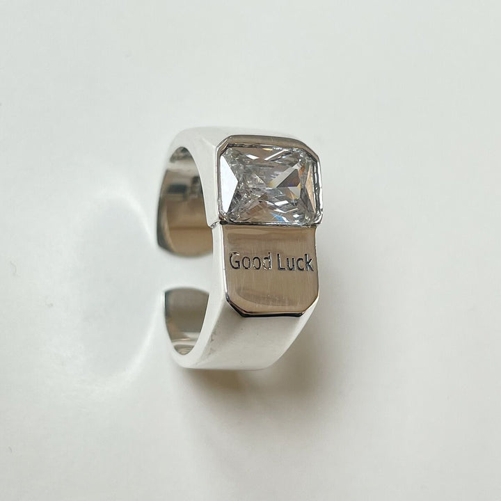 Good Luck Zircon Open Ring