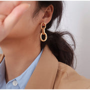 Chain simple earrings