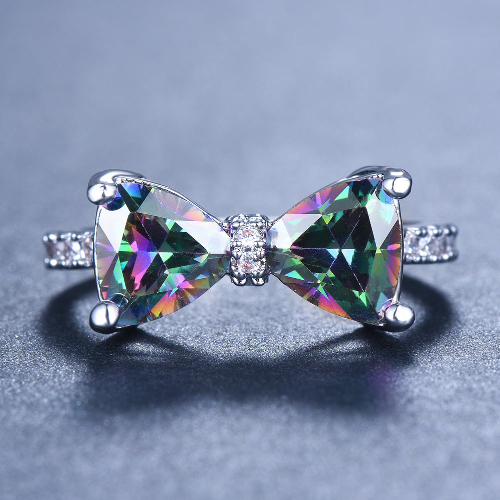 Forget Me Not Bow Ring