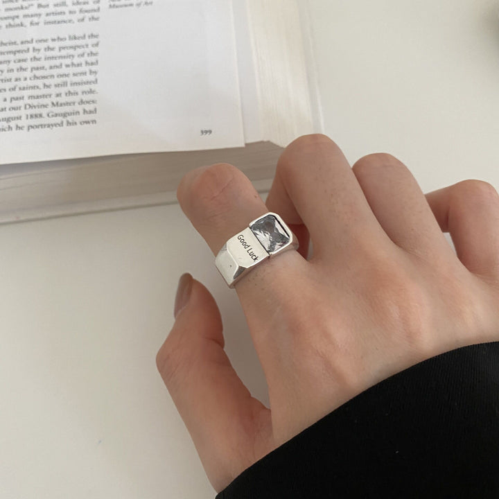 Good Luck Zircon Open Ring