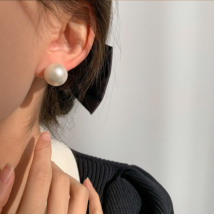 Classic Large Pearl Vintage Earrings