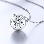 Moissanite 925 Silver Bubble Necklace