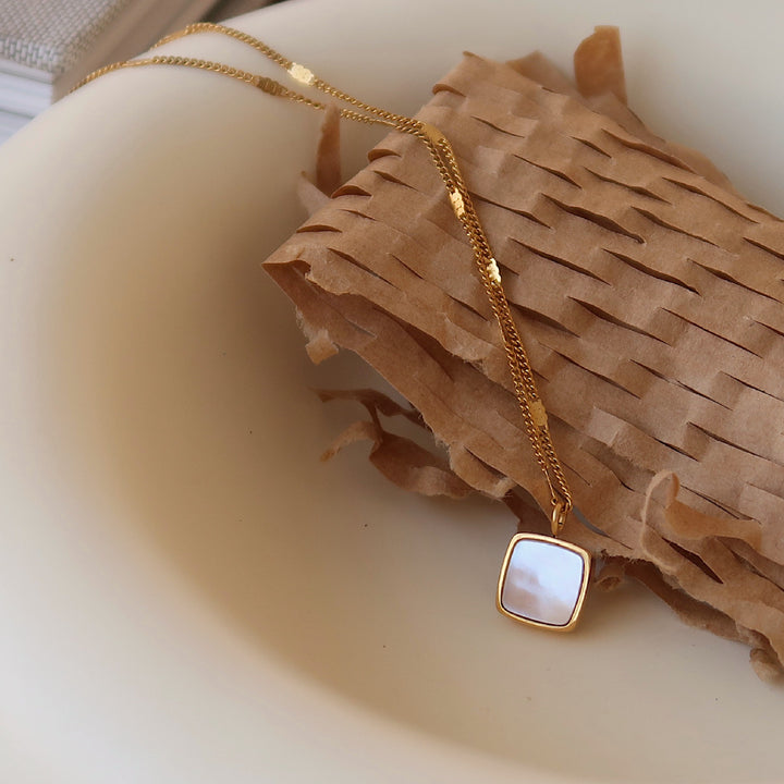 Pearl Square Necklace