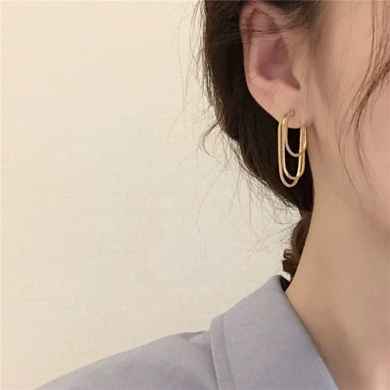 Soft Chain Tassel Earrings