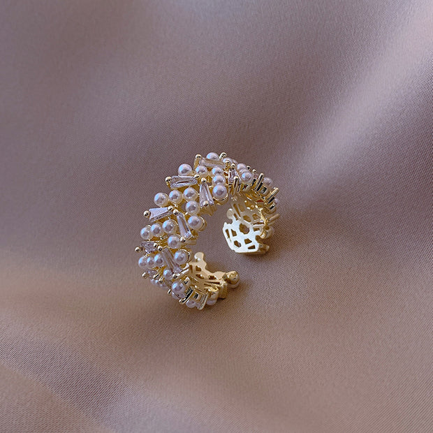Eliora Crystal Pearl Ring